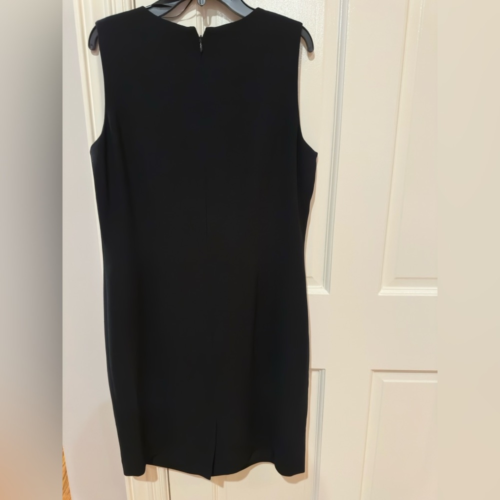 Liz Claiborne Black Sleeveless Sheath Cocktail Dress - Picture 3 of 6